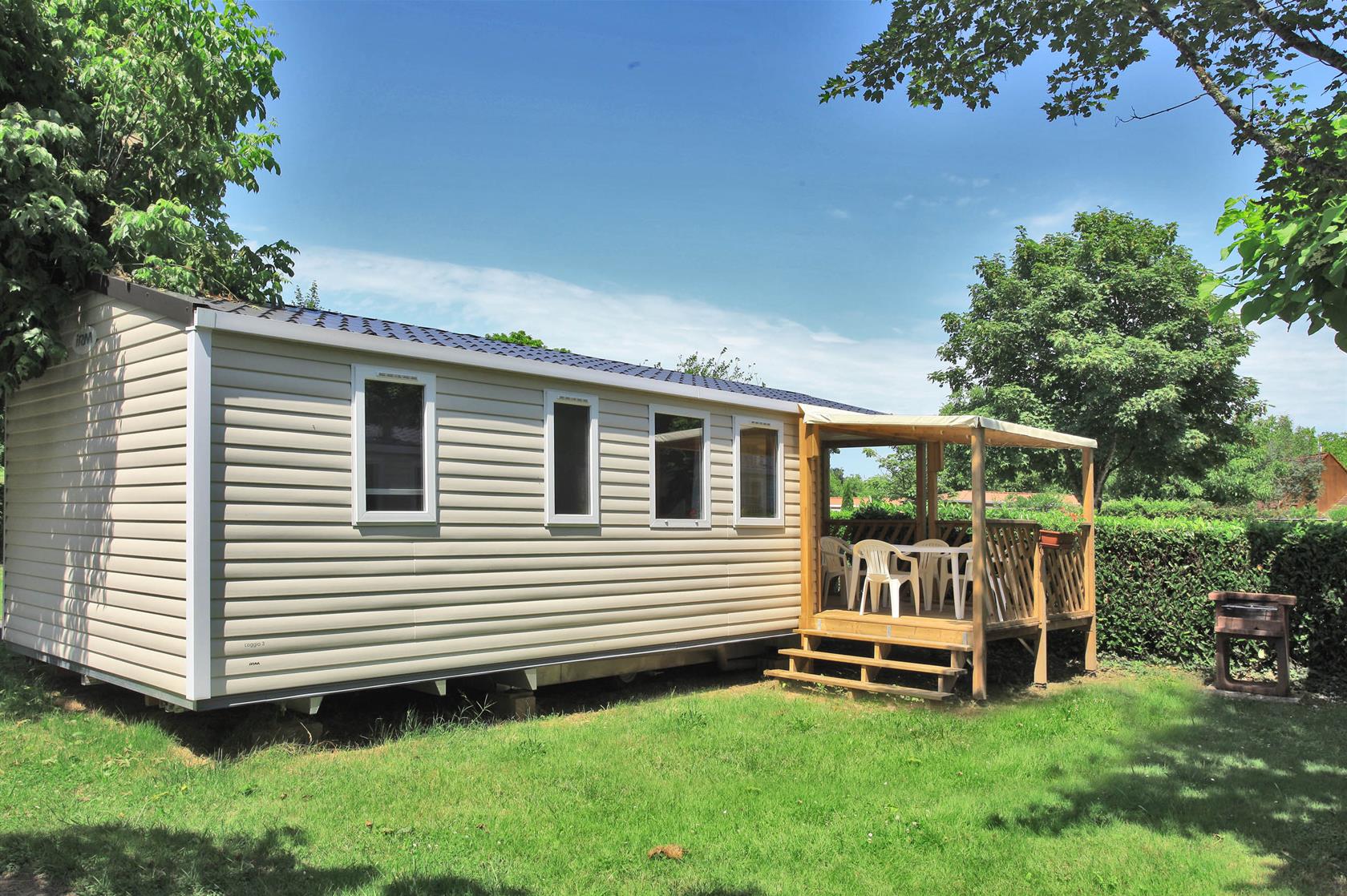 Mobil-home Loggia 2 chambres en location à Sarlat, Dordogne